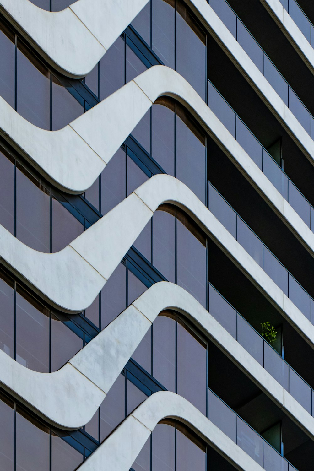 white and blue concrete building