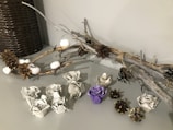 A crafted decoration made from natural materials.