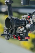 black and gray video camera