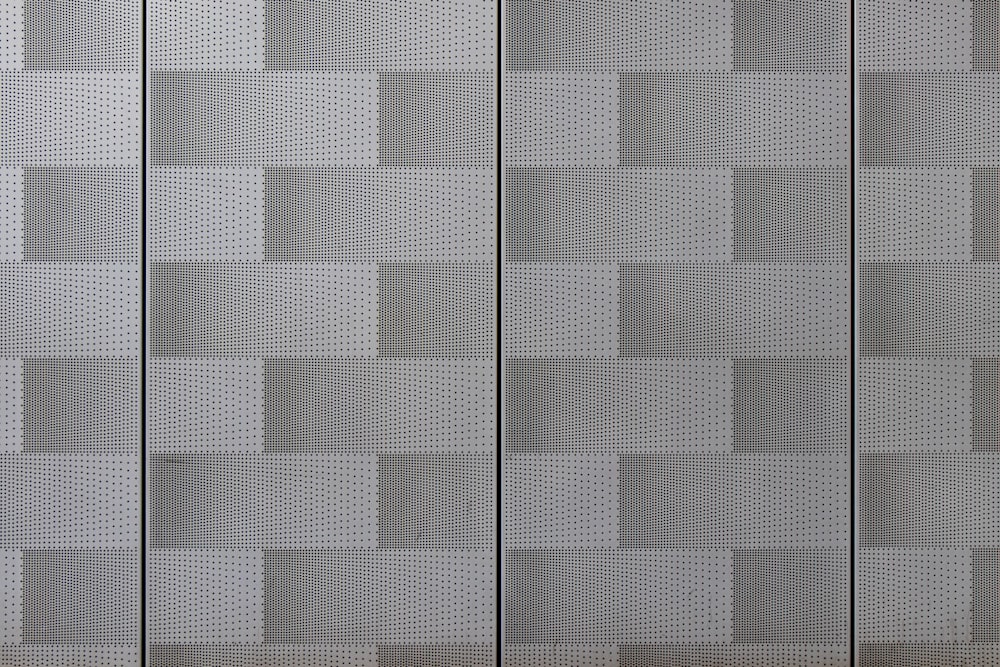 white and black checkered textile