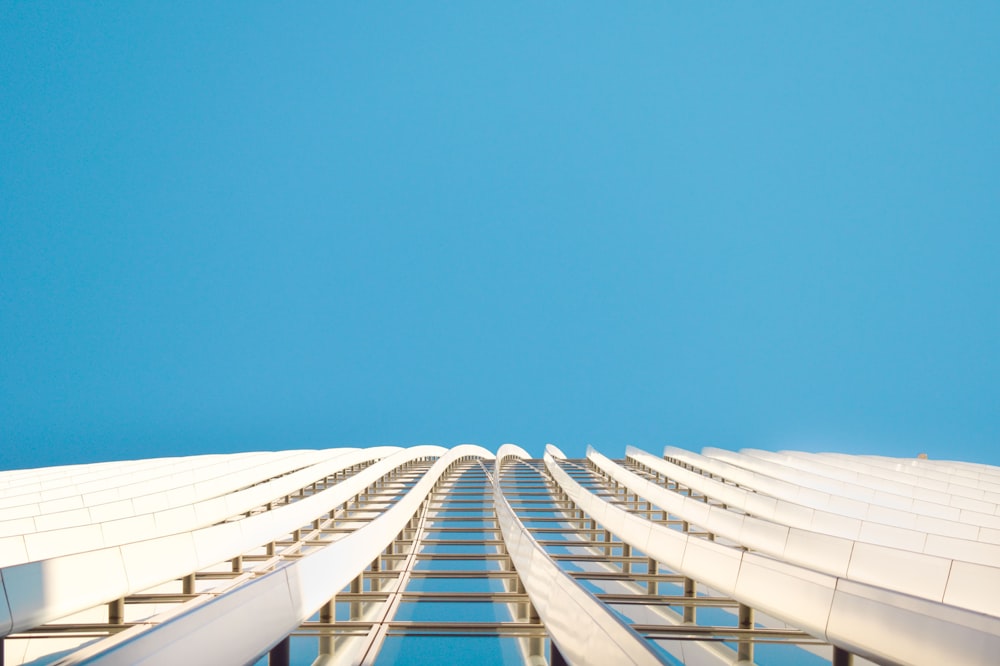 white and blue building under blue sky during daytime