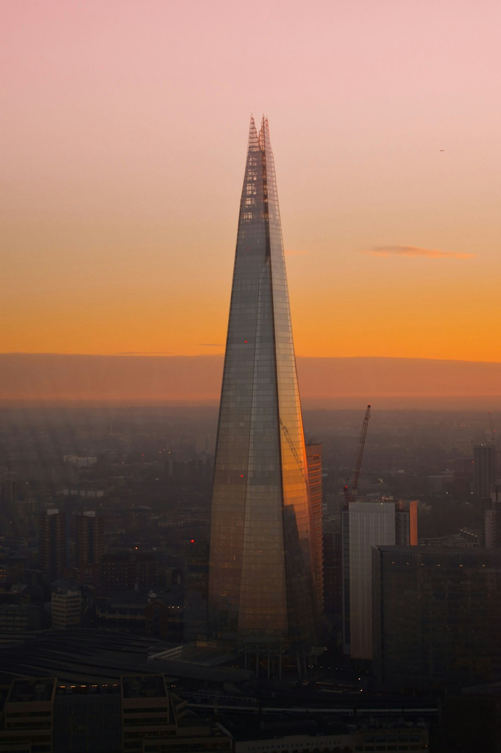 gray high rise building during sunset