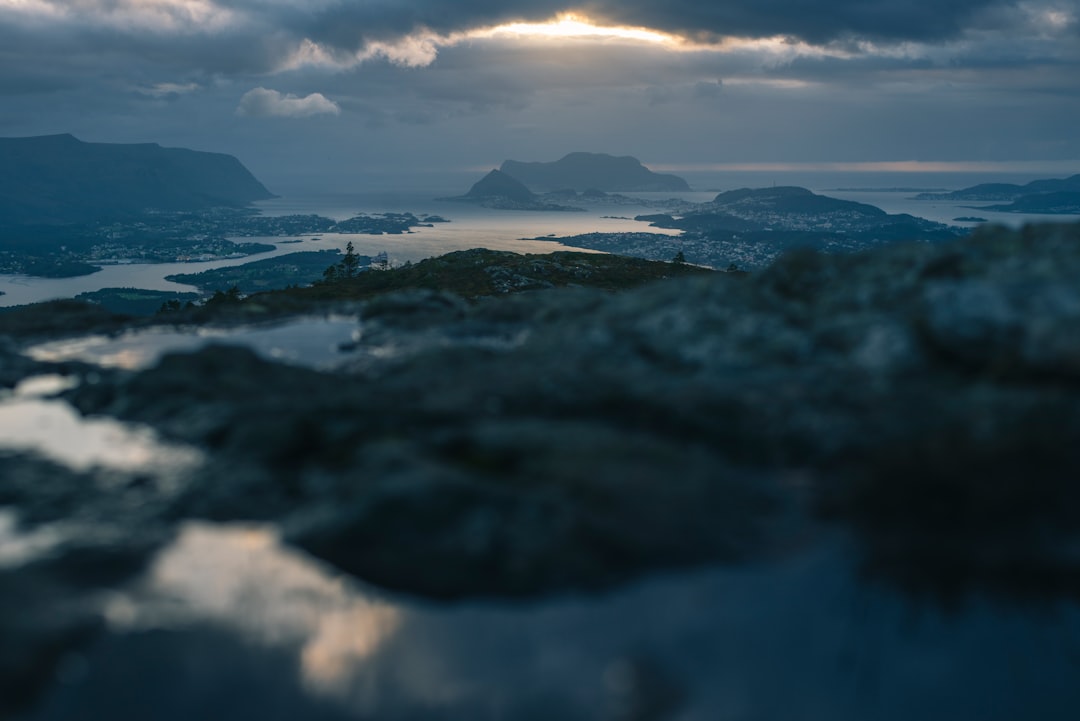 Mountain range photo spot Alesund Norway