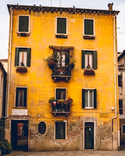 yellow and brown concrete building
