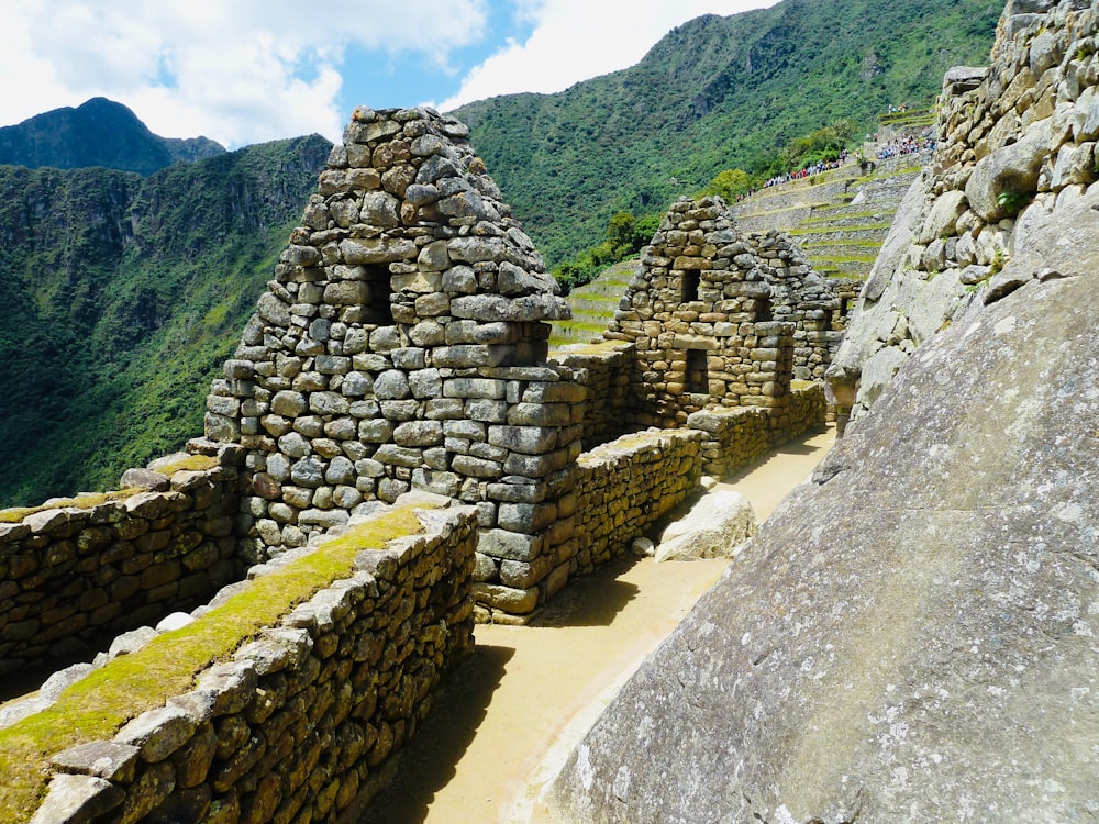 brown concrete ruins on hill during daytime