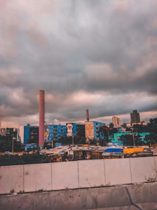 A stylized image of Glasgow tenements.