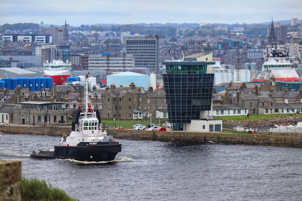 Aberdeen harbour Scotland