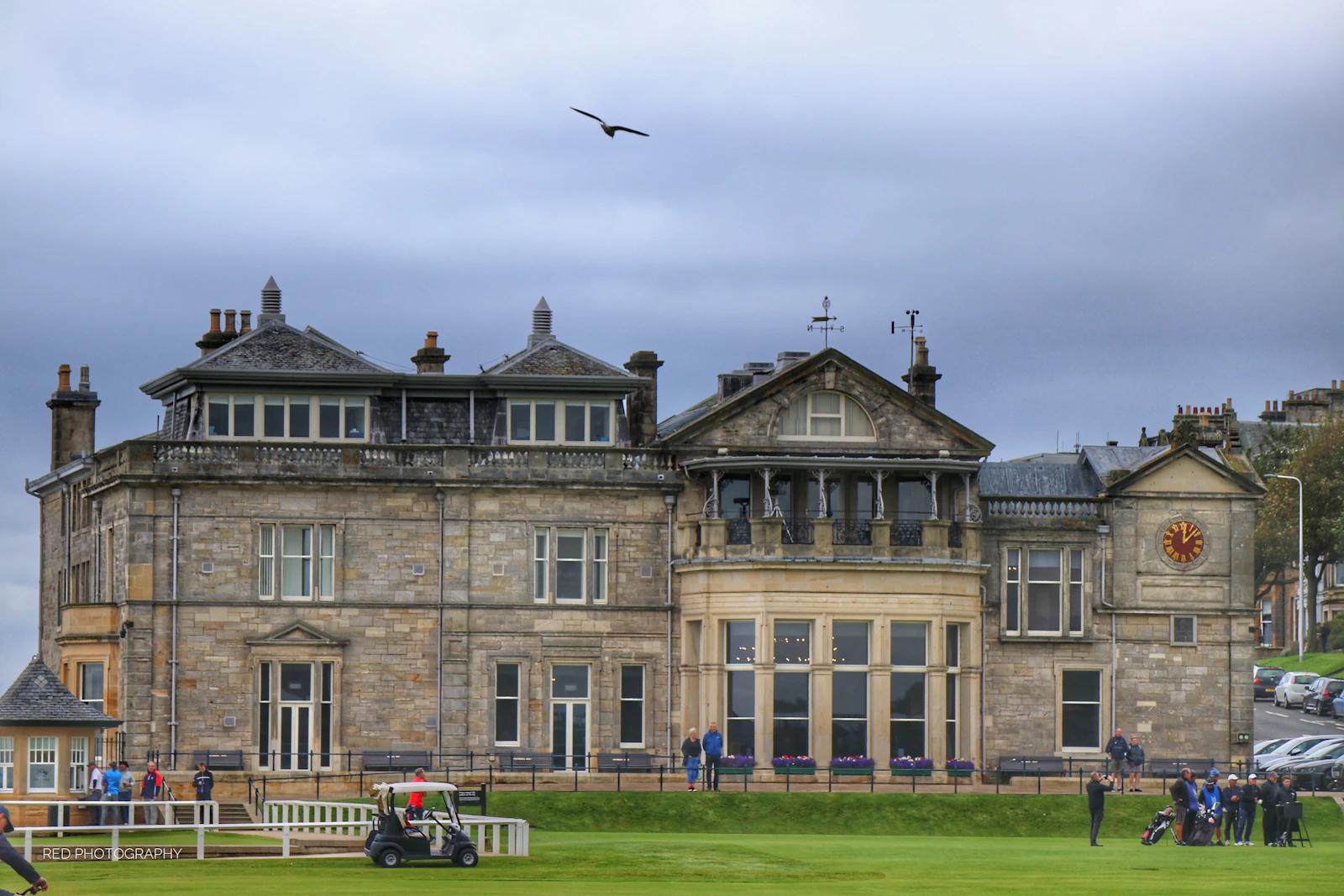 The Royal and Ancient clubhouse beside the Old Course at St Andrews.
