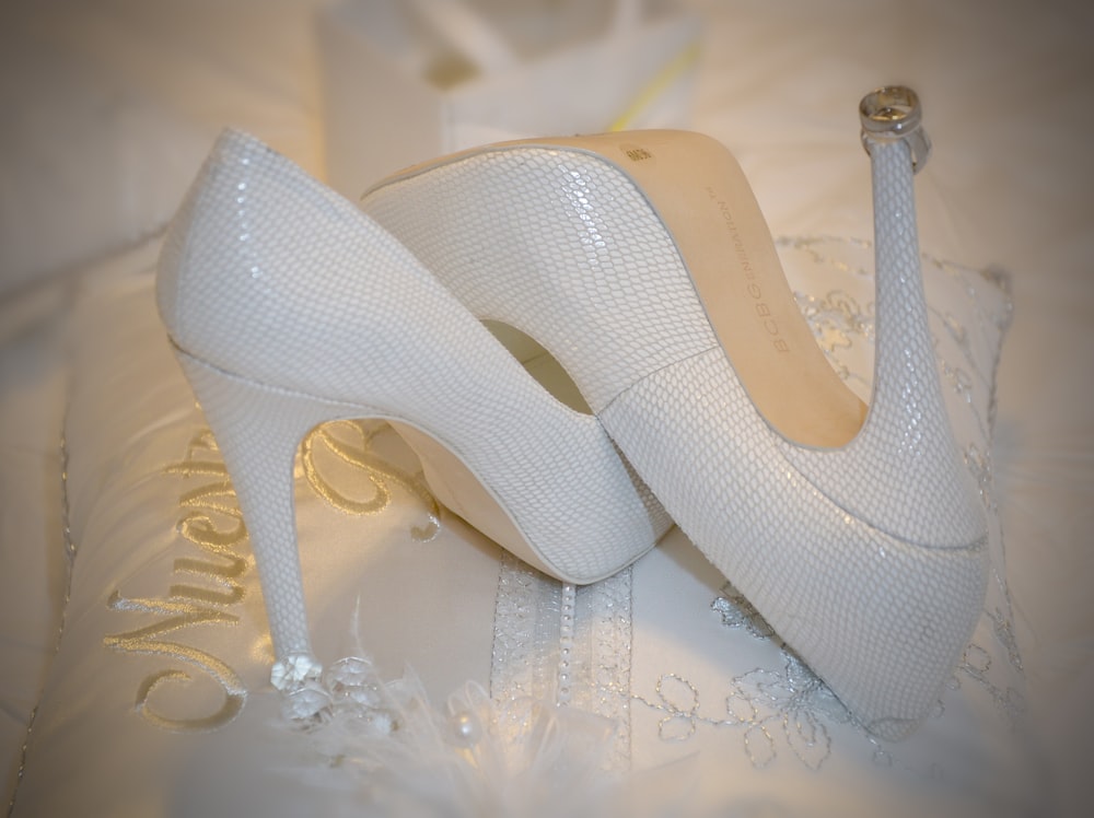 white peep toe heeled sandals