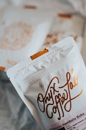 white and orange plastic pack