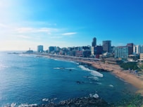 city skyline across body of water during daytime