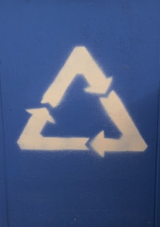 blue and white letter m