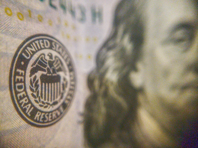 Close-up of a U.S. dollar banknote