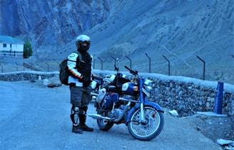 Driving motorcycle to Leh Ladakh in Himalayas