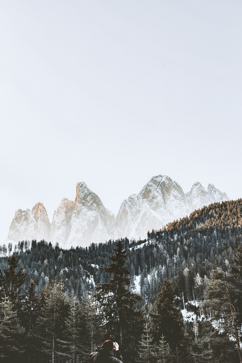 snow covered mountain during daytime