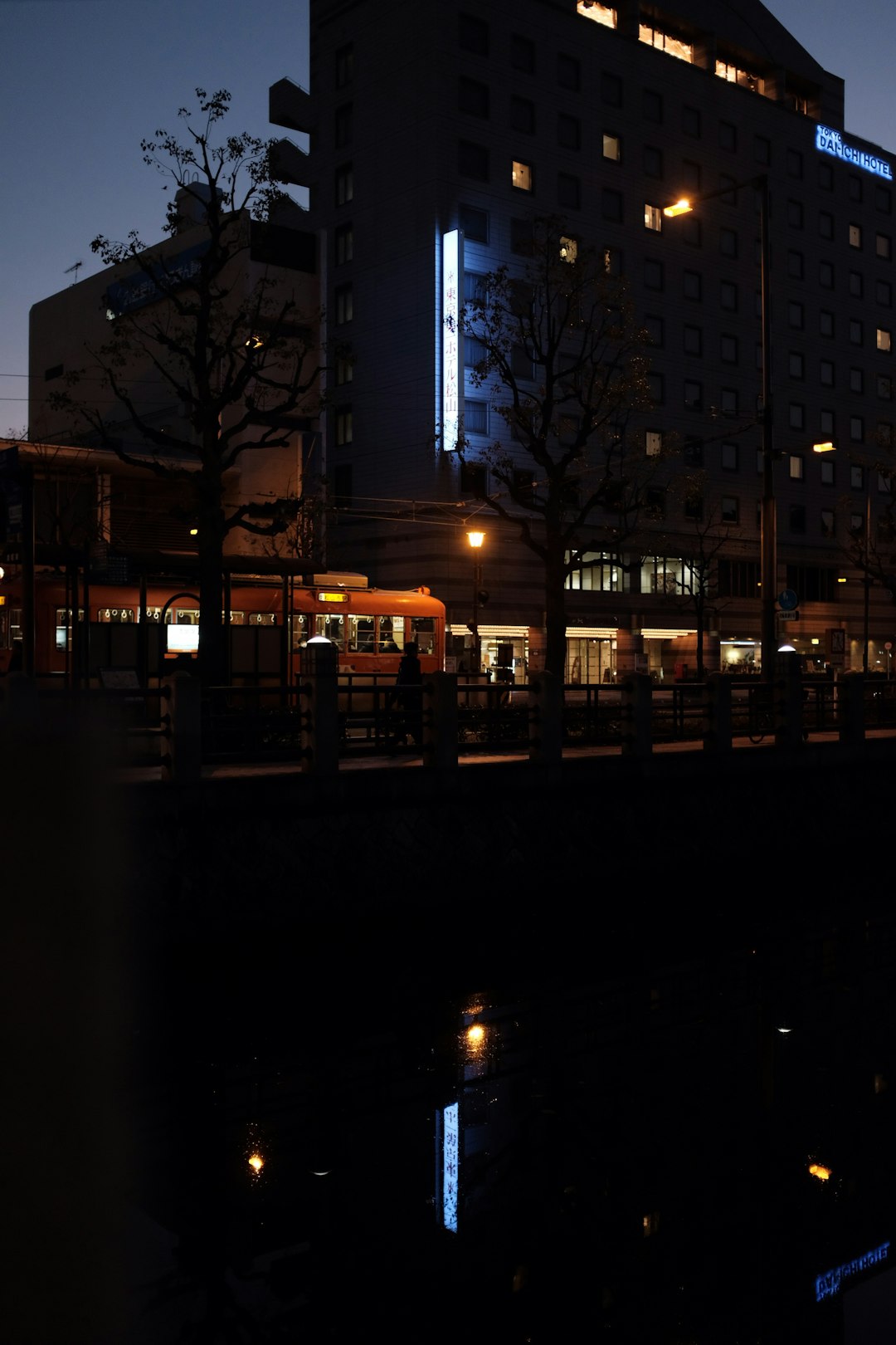 brown concrete building during night time