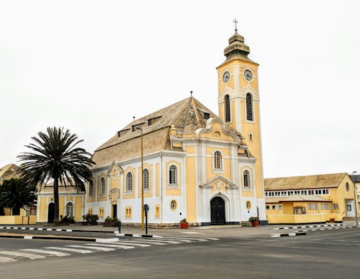 The German Lutheran church — Swakopmund, Namibia