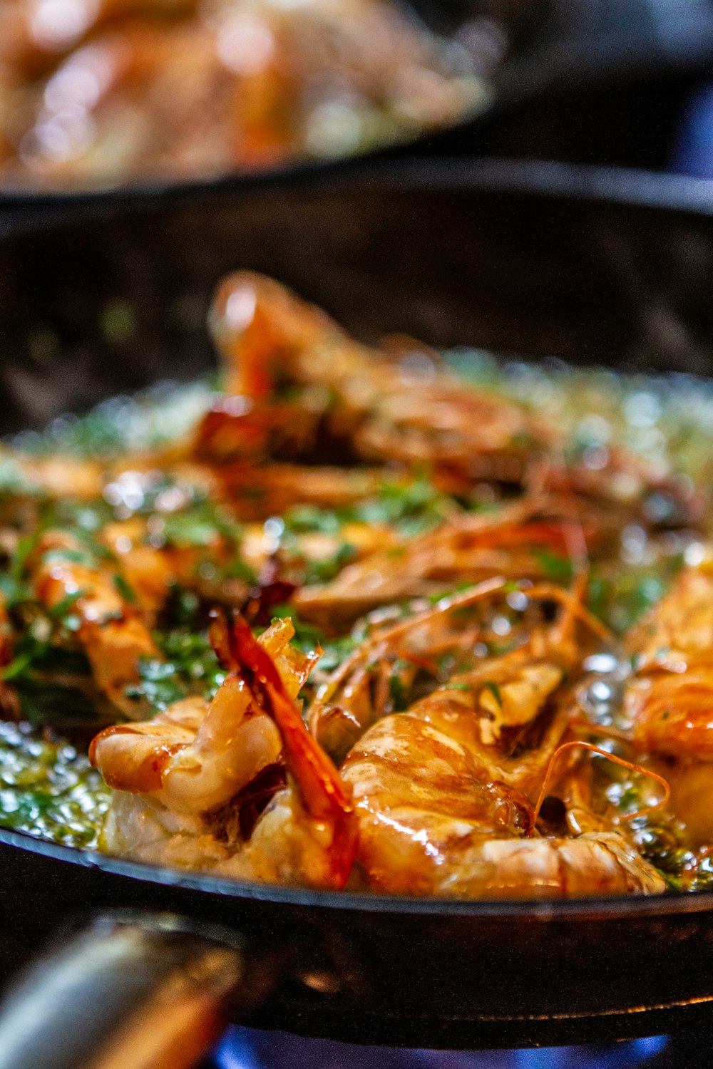 cooked shrimp on stainless steel bowl