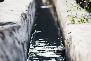 gray concrete bridge over water