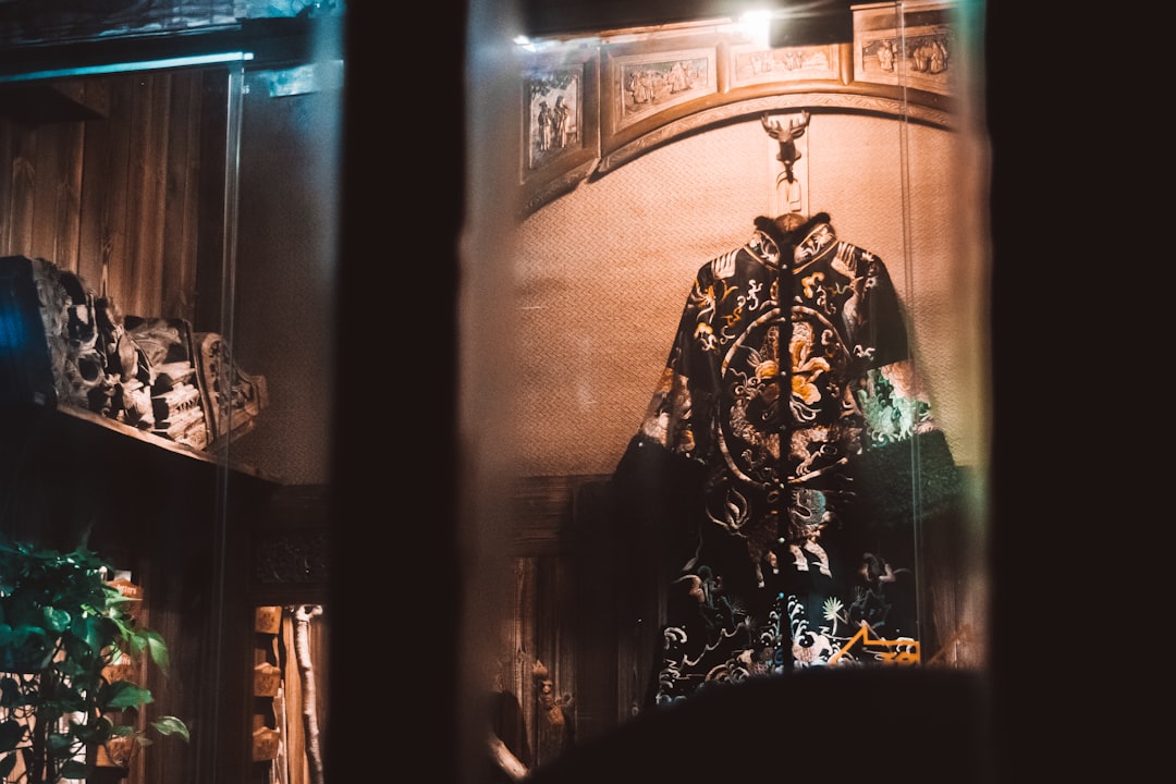black and gold metal door,