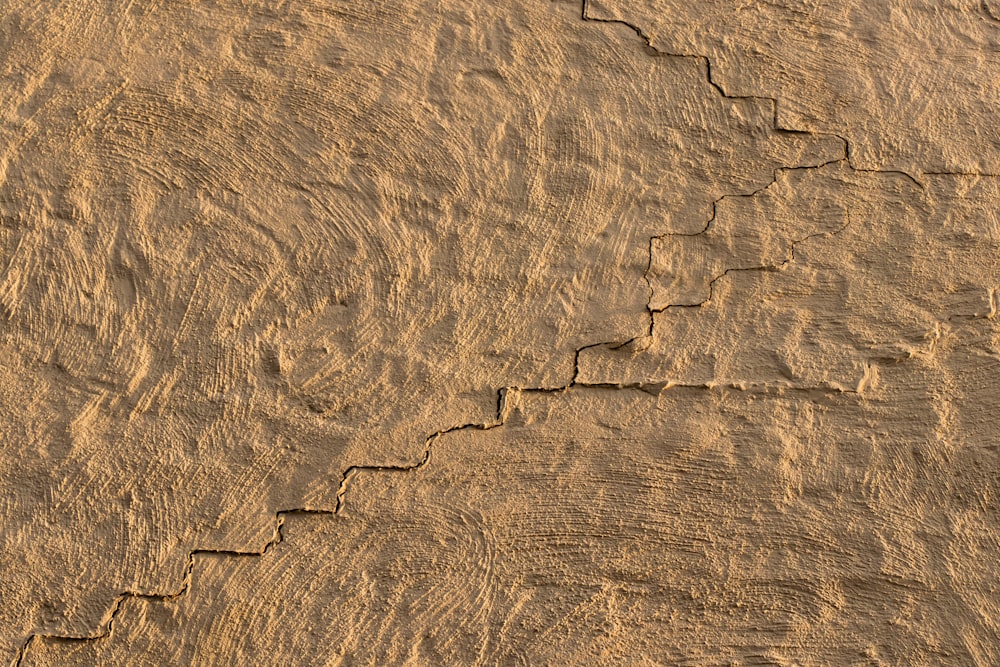 brown sand with heart shaped