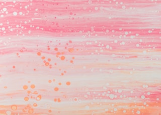 pink and white abstract painting