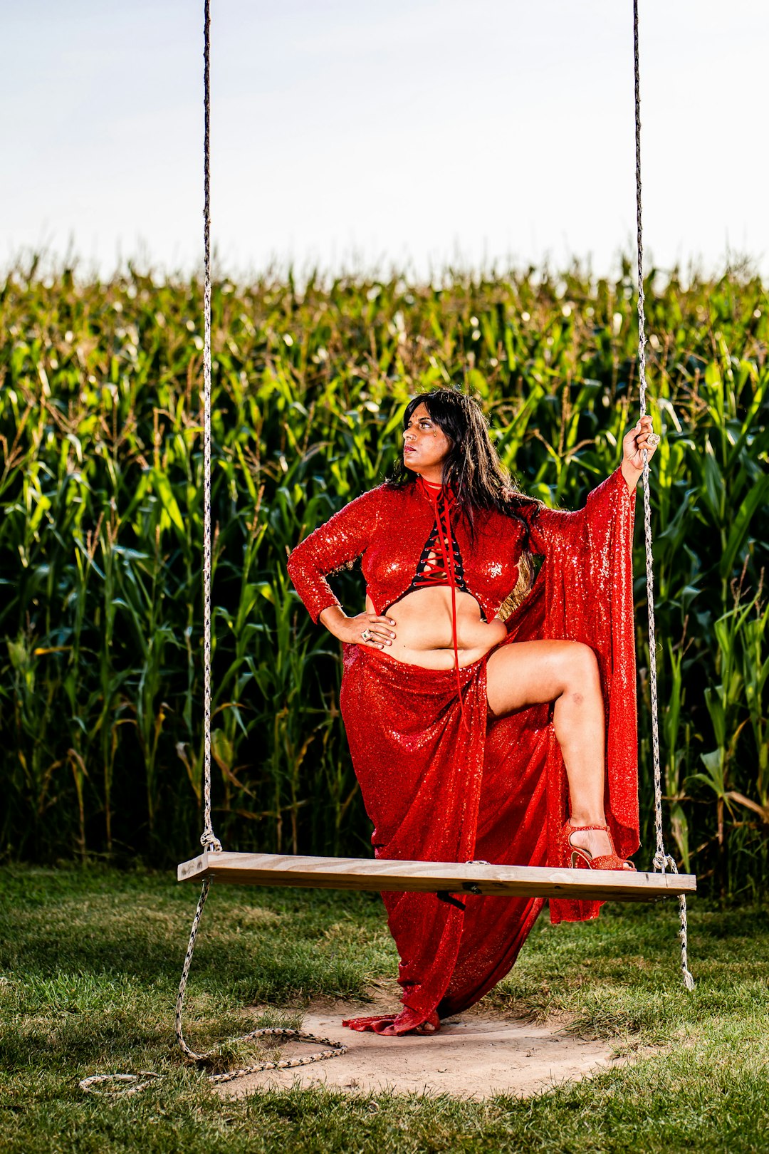 Devadasi Neelam: Portrait of a Modern Ancient Mystic in Contemplation on a Swing Redux

Dear Friend -

The subject in this photo is the archetype of Shadow Divine Feminine, a Devadasi.

The Devadasi is a modern-ancient erotic mystic who lives in this material reality and also exists somewhere beyond it. 

Mysterious, strange intersections between the ancient and modern emerge for this human divine Devadasi. 

She is spiritual sensual, erotic divine, innocent knowing, pure disheveled, shadow light, intuition flesh. 

Nonduality. 

My Sundaram, my sundaram. 

All of my love,
Neelam💎

Photographer: Nate Dale