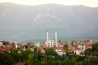 Scenic view of a Druze village showcasing traditional architecture.