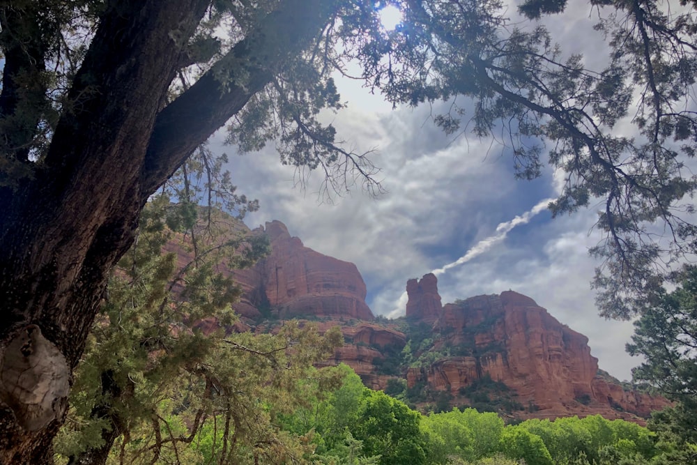 brown rock formation under blue sky during daytime