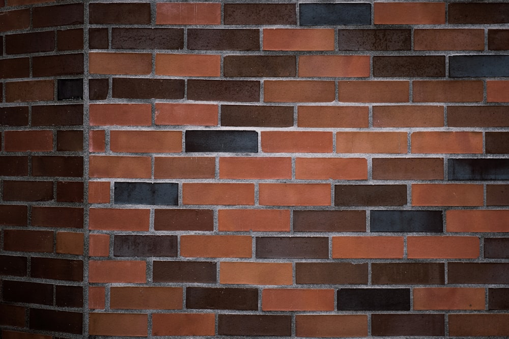 brown and black brick wall