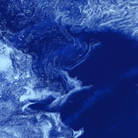 blue and white ocean waves