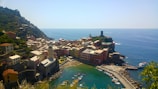 A picturesque village by the sea.