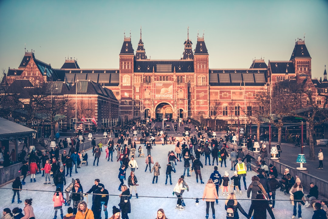travelers stories about Ice skating in Museumplein, Netherlands