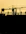 silhouette of people standing on tower crane during night time