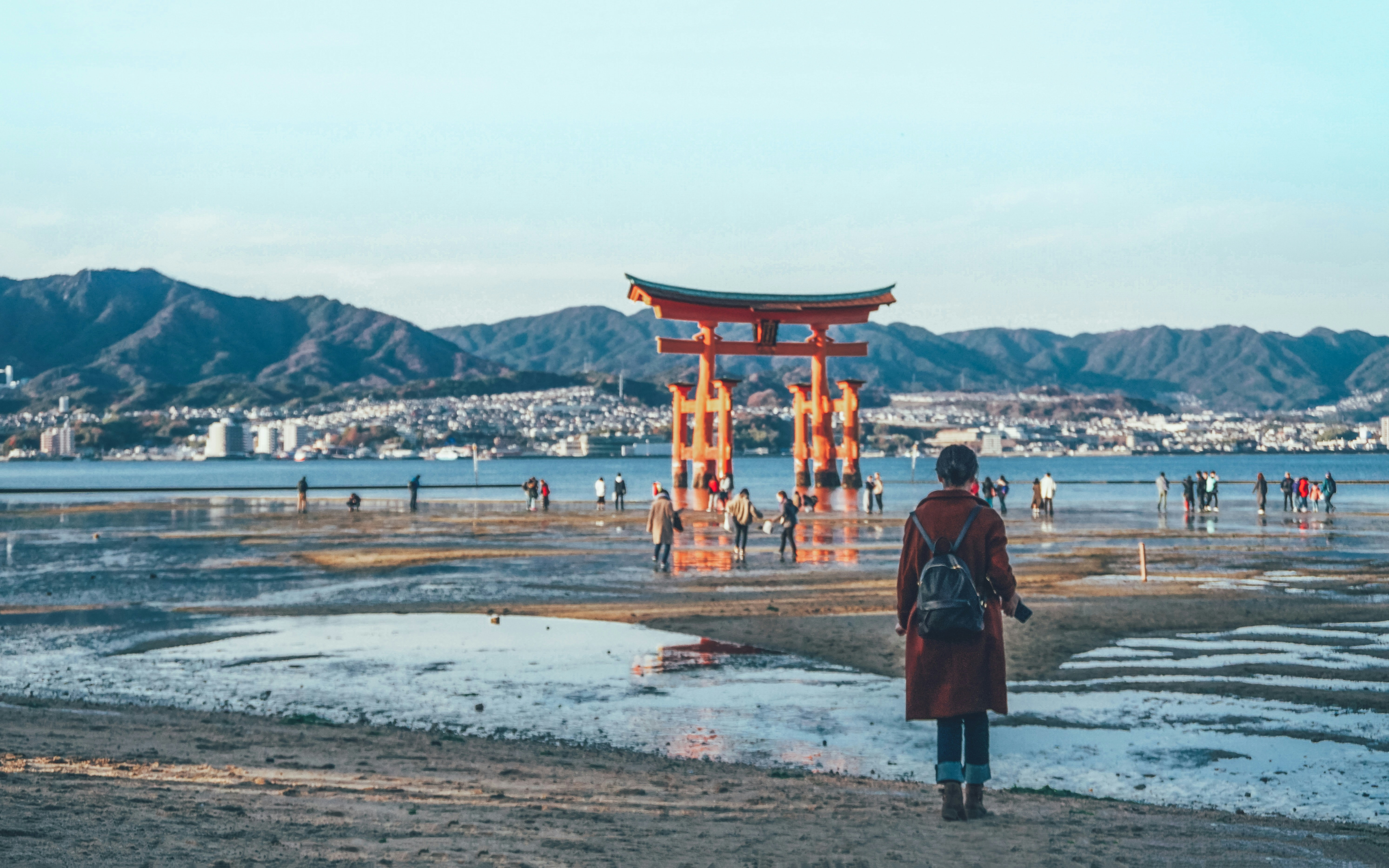 man in red jacket standing on beach during daytime