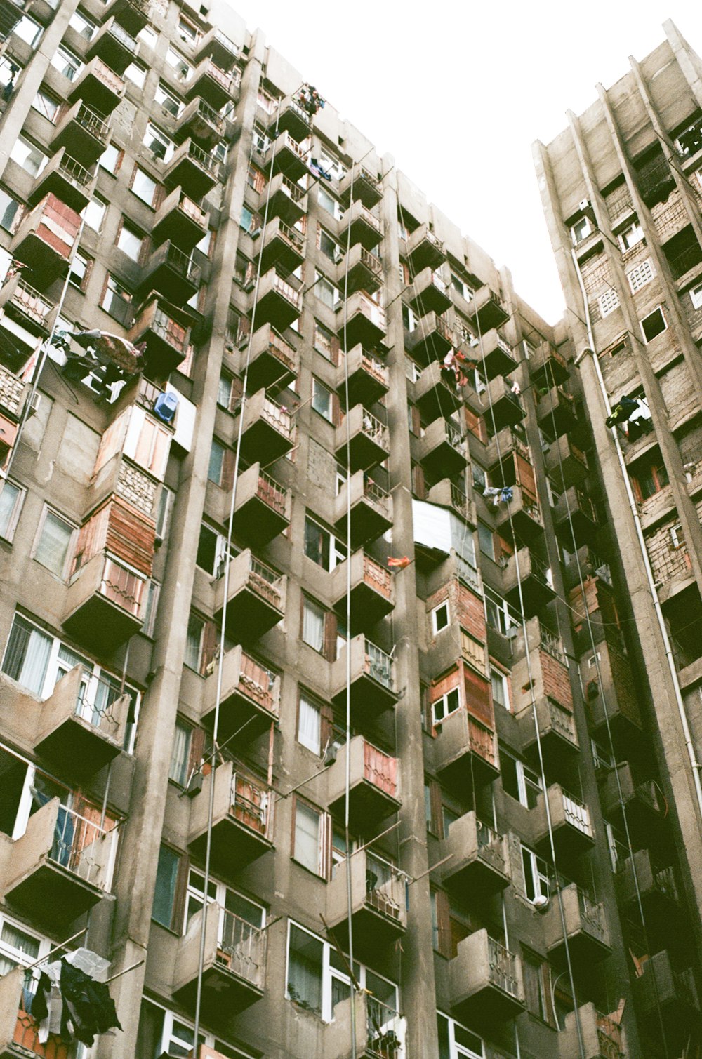 white and black concrete building