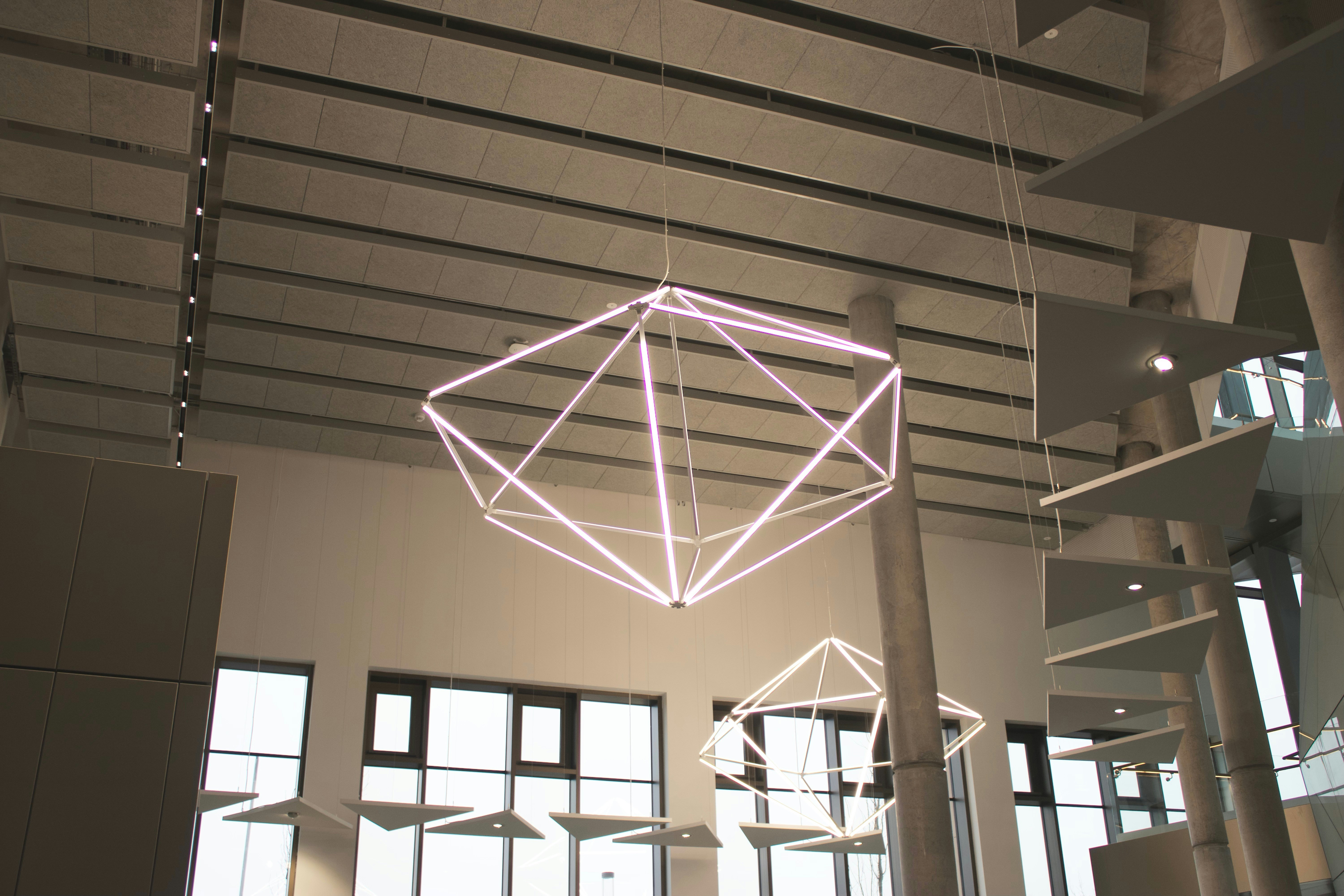 Modern interior design workspace