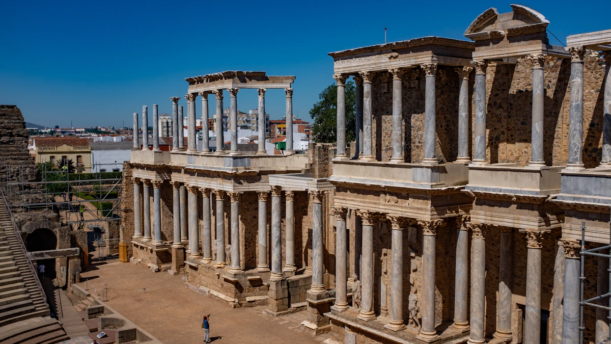 Teatro romano de Mérida en una ruta privada desde Madrid hasta Lisboa