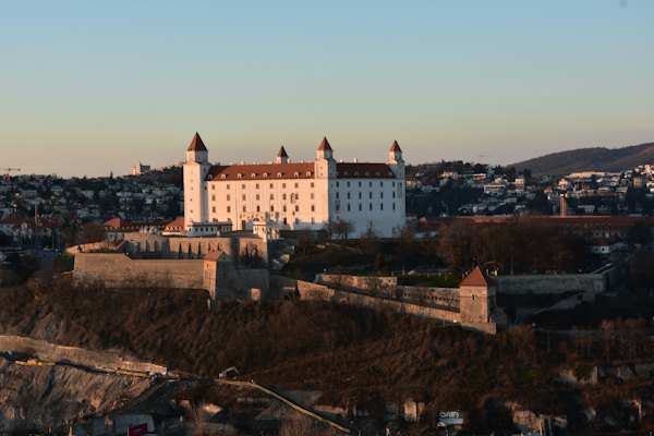The castle at sunset — Bratislava, Slovakia