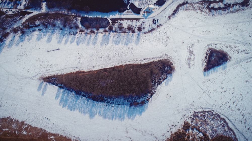 aerial view of a beach