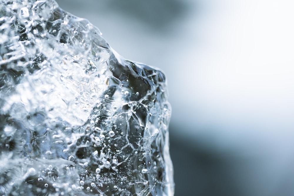 water drops on clear glass