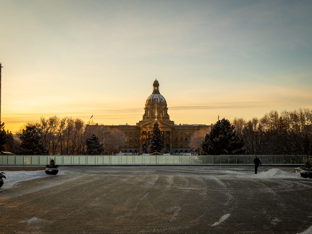 white and gold dome building