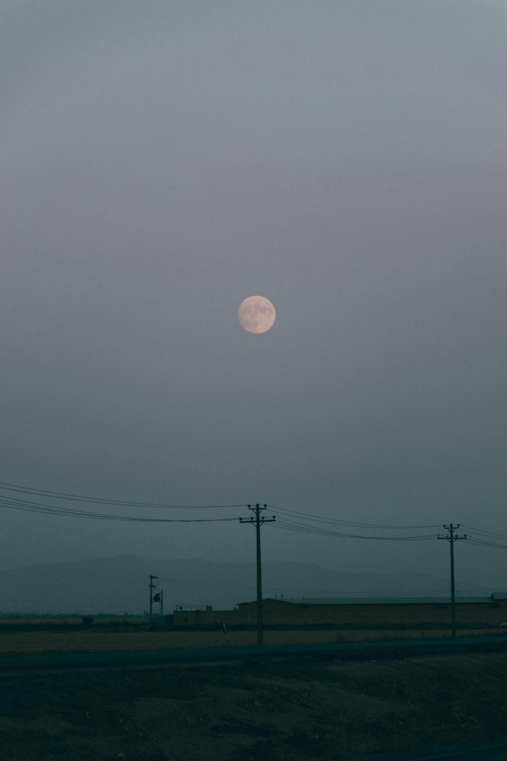 full moon over the bridge