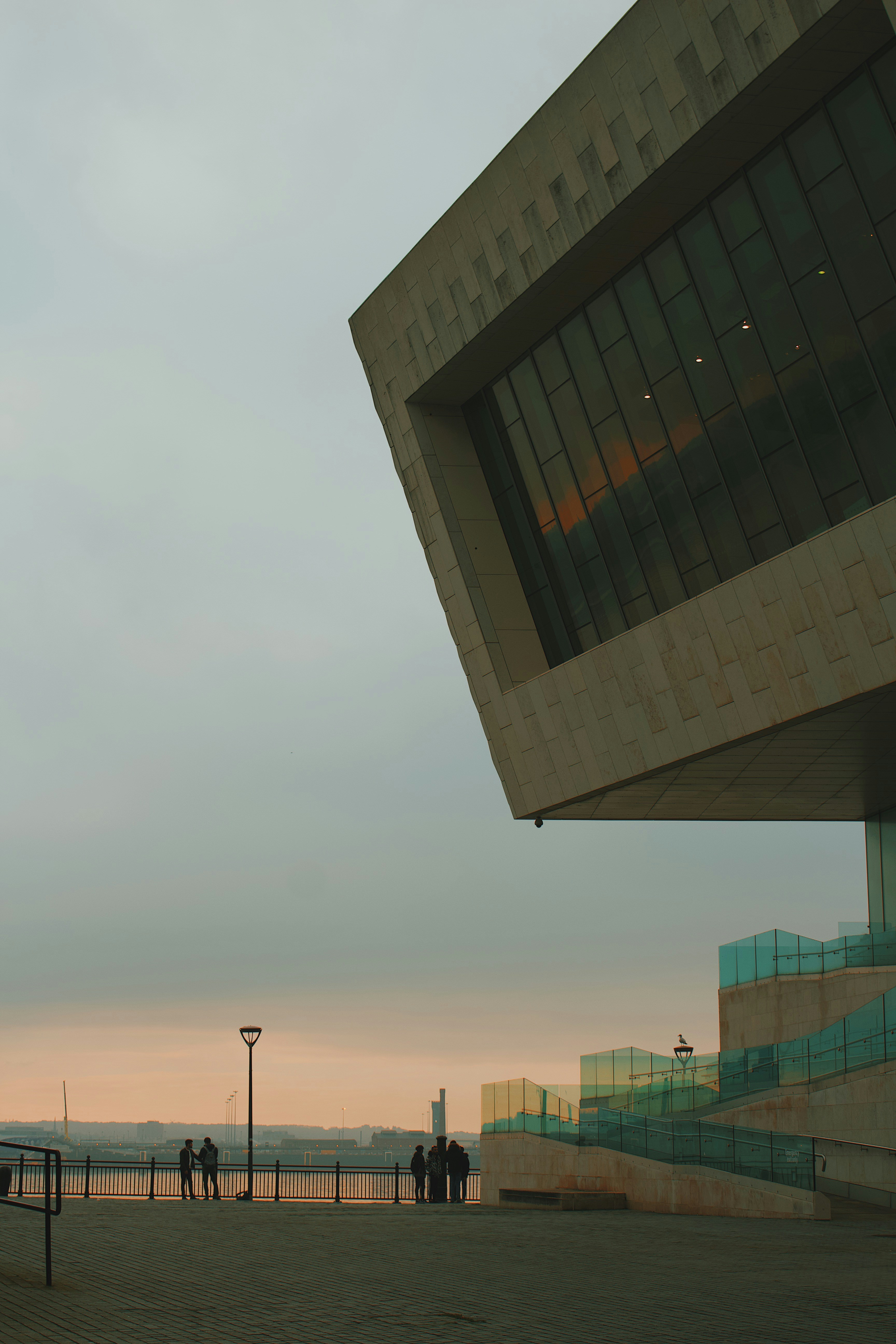 Cloudy Sunset over the River Mersey.