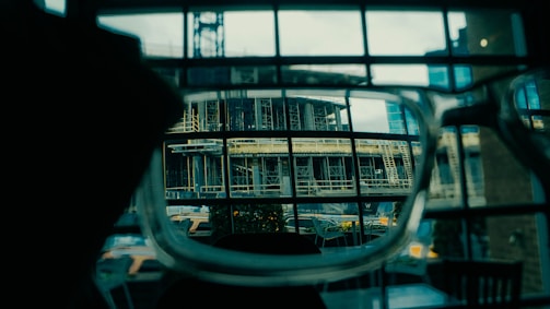 A construction site overlaid with BIM data visualized through mixed reality glasses.