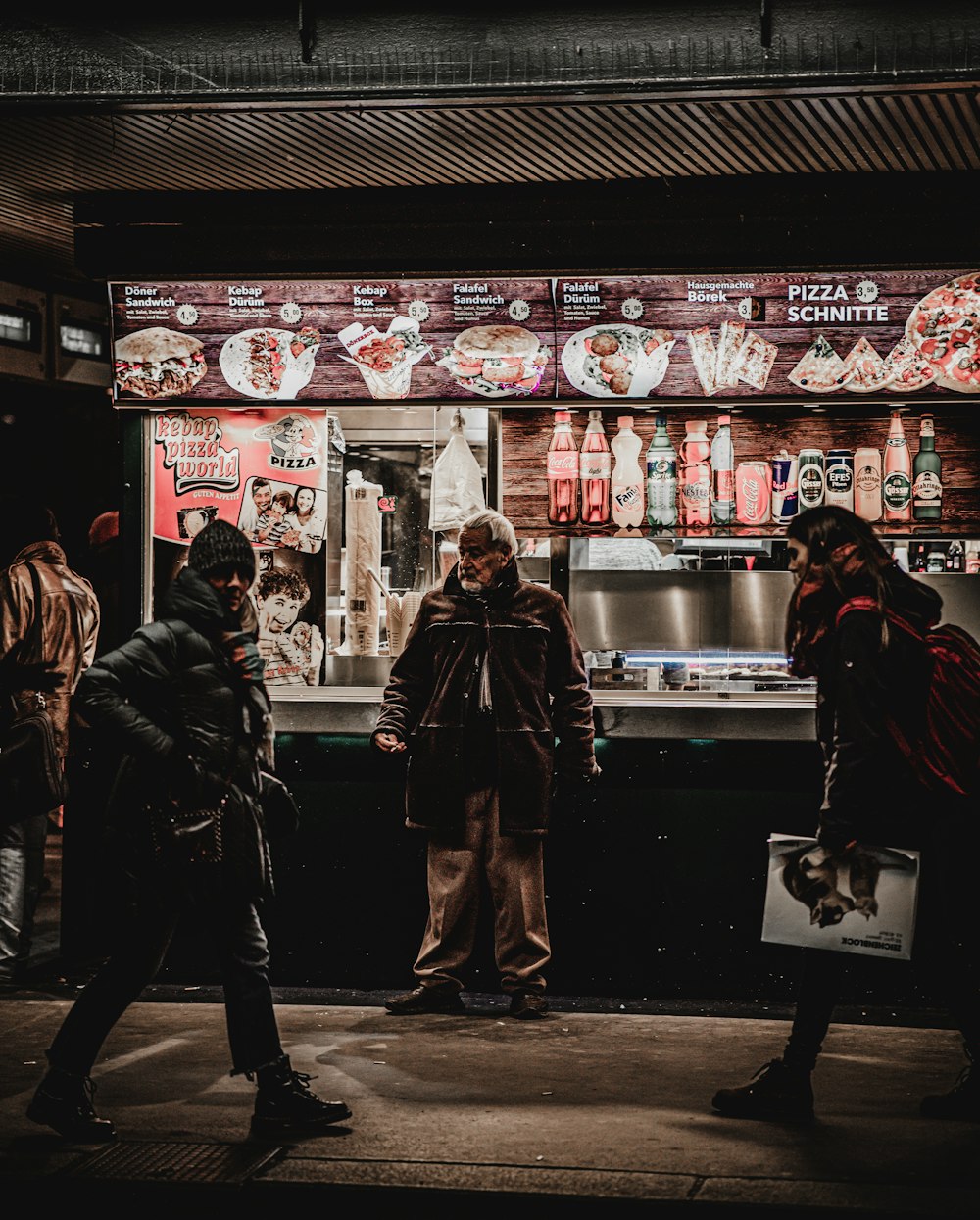 2 women standing in front of store