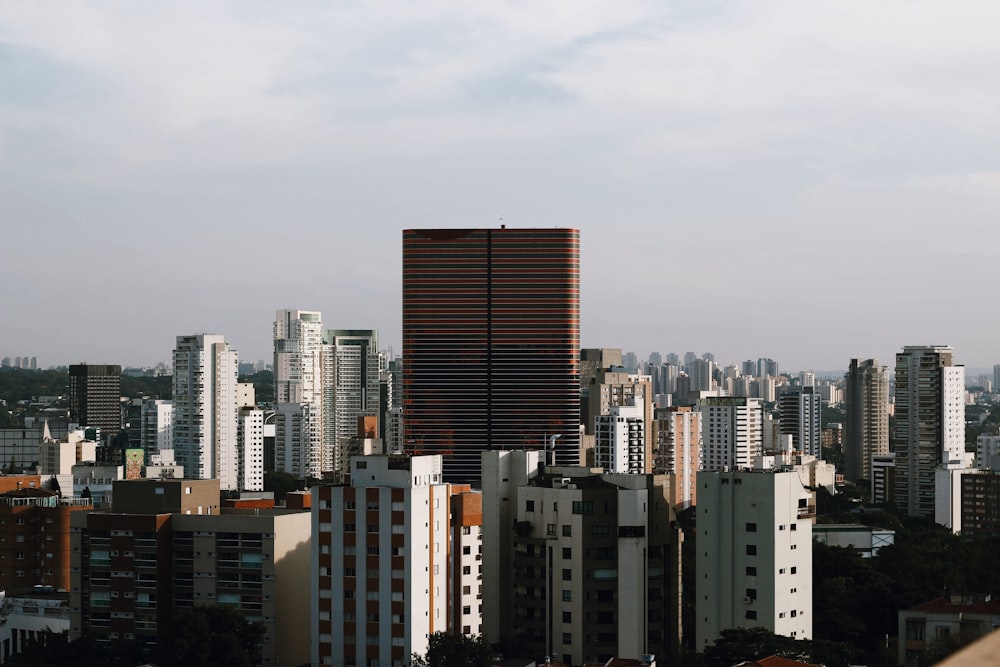 brown and white high rise buildings