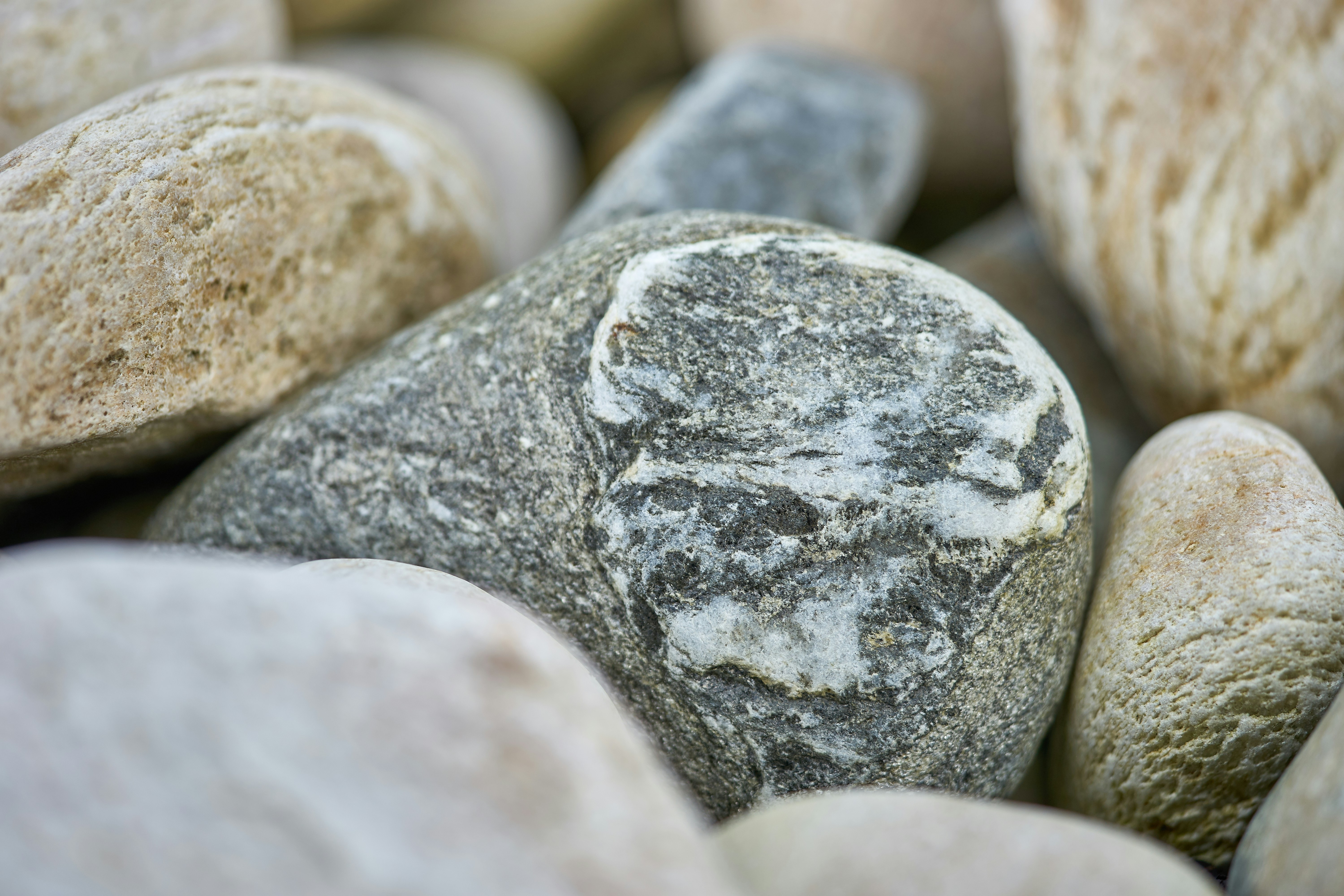 white and gray stone fragment