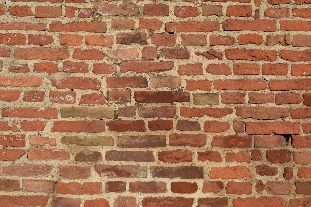 brown and white brick wall