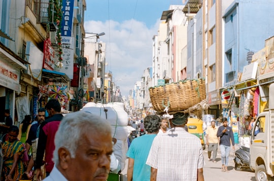 people walking on street during daytime in Bengaluru India